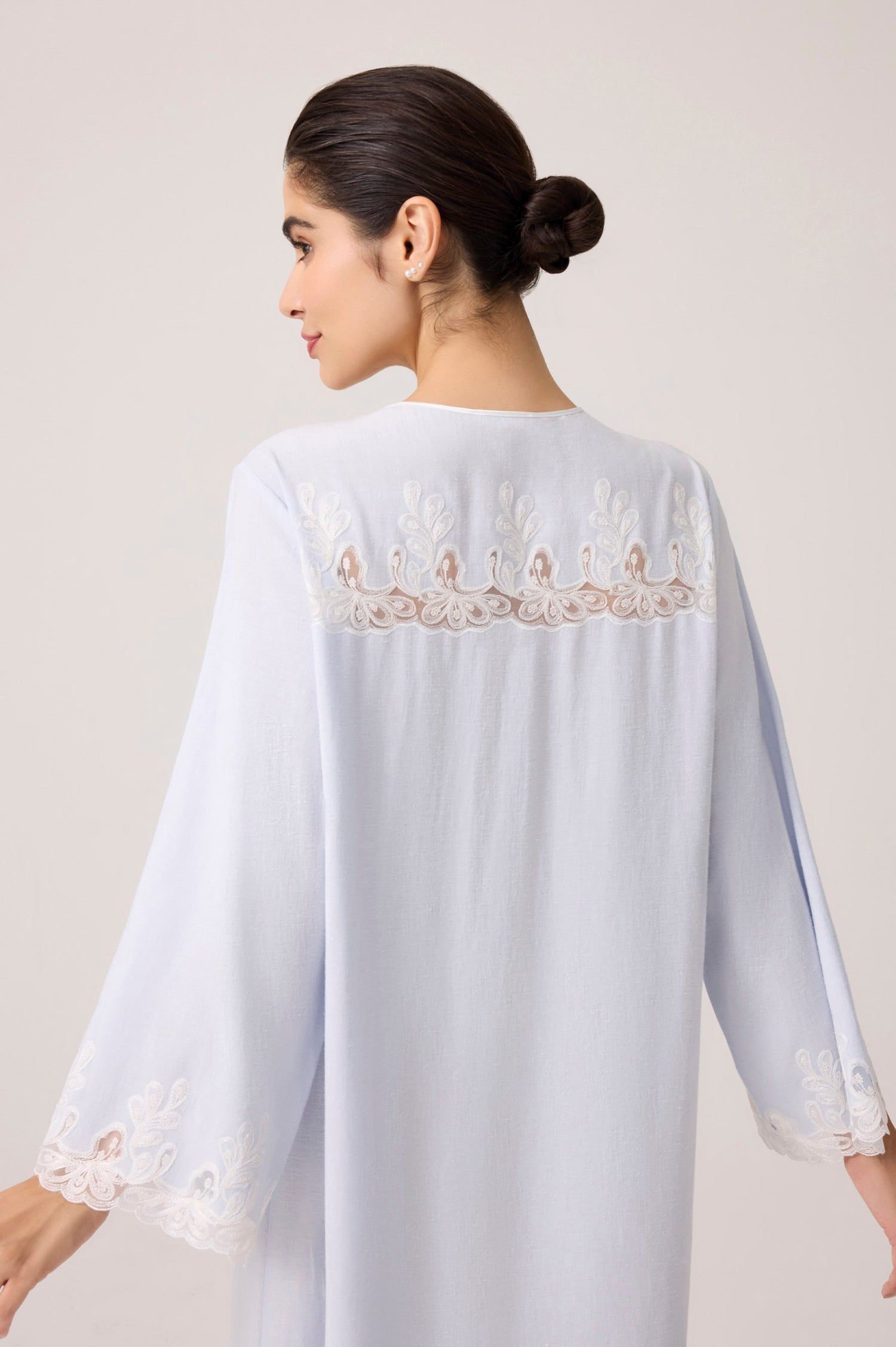 Laila Linen Dress Baby Blue