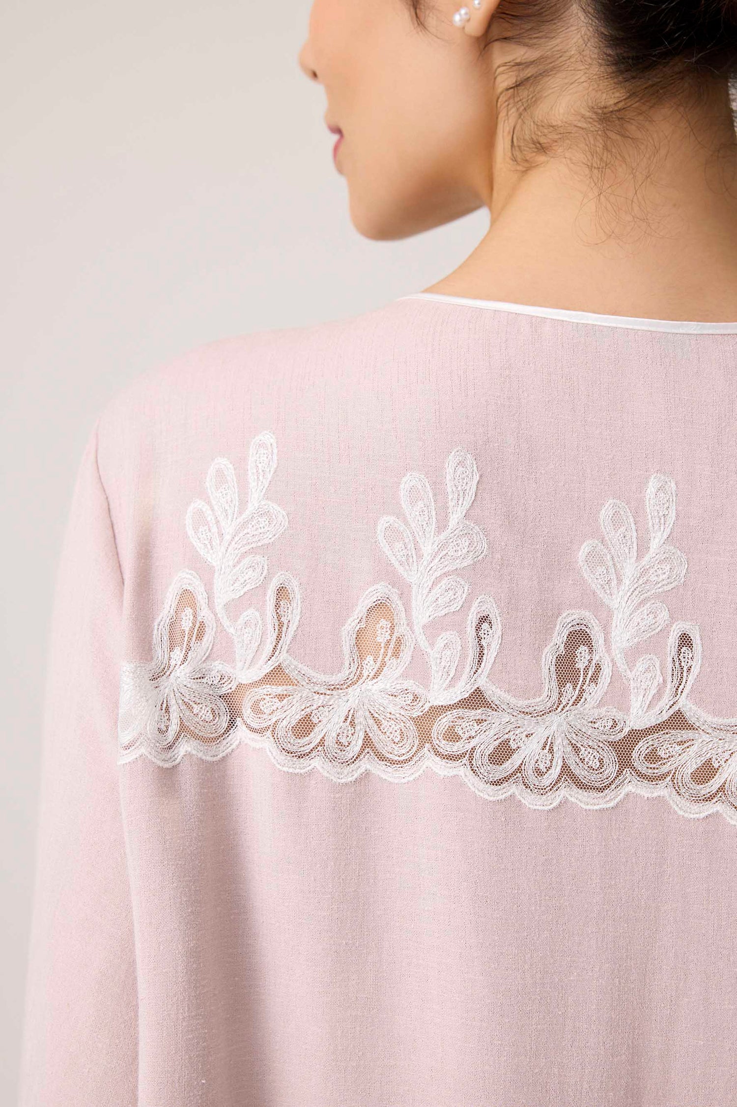 Laila Linen Dress Powder