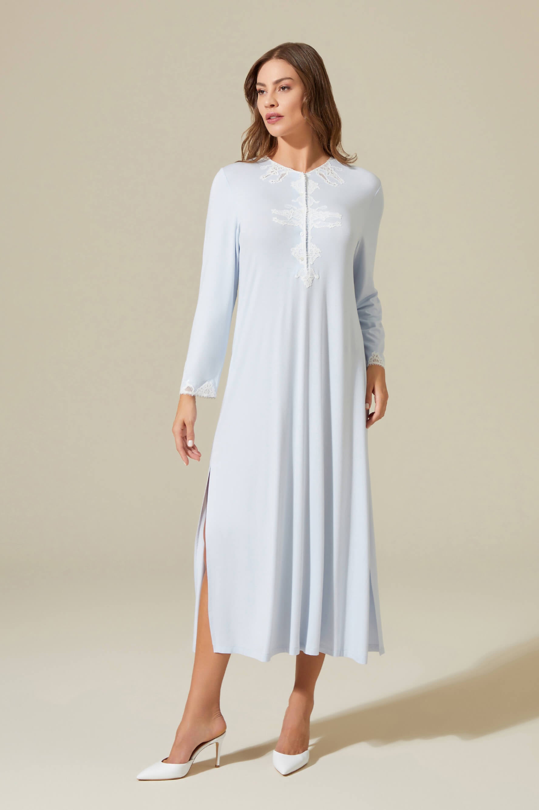 Long sleeve hotsell cotton nightgowns