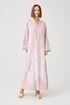 Liora Linen Zippered  Dress  Powder Red Linen — Bocan Couture luxury nightwear