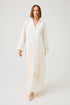 Luxury white linen dress by Bocan Couture