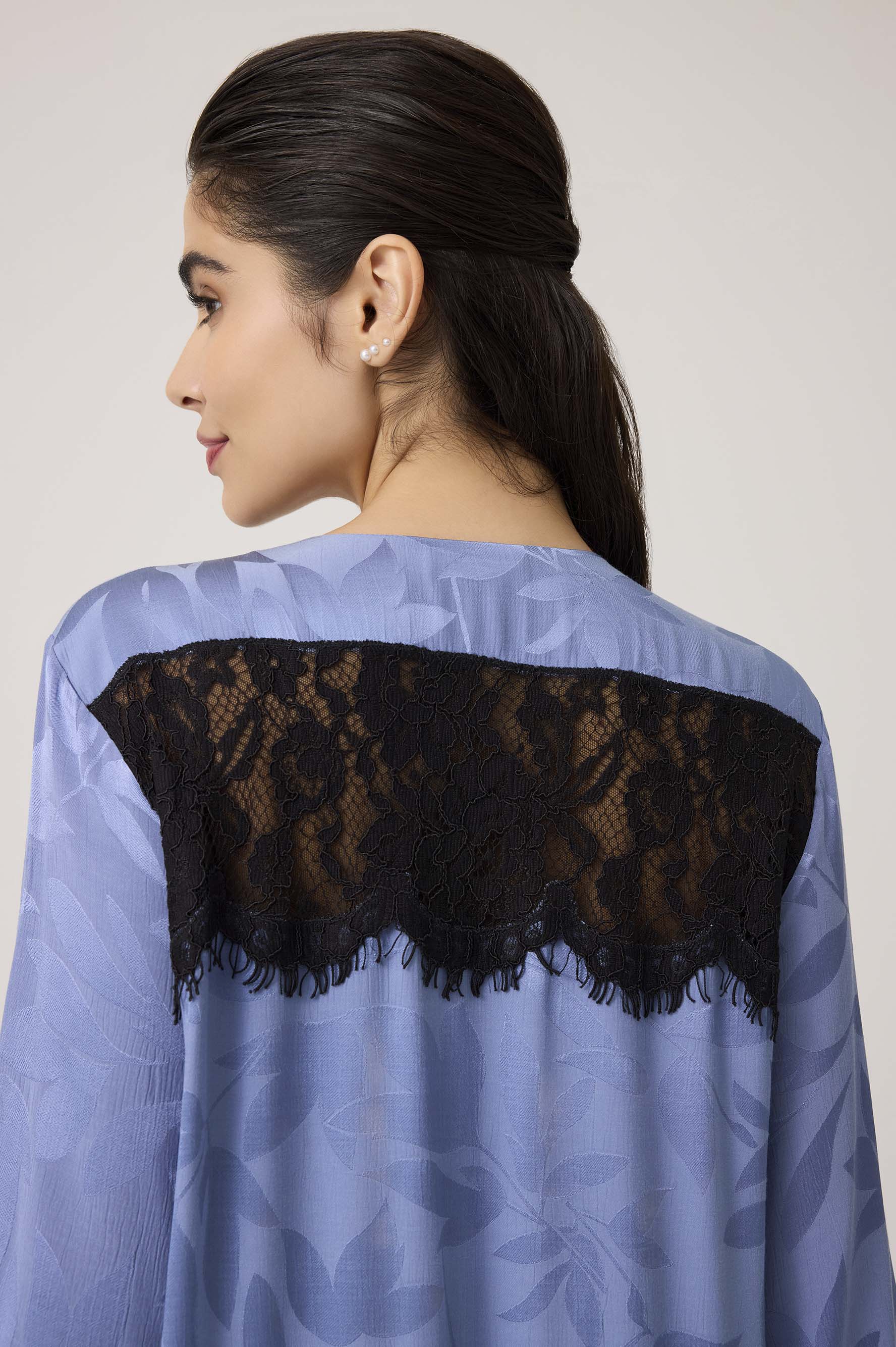 Bluevia Silky Rayon Dress Regal Blue