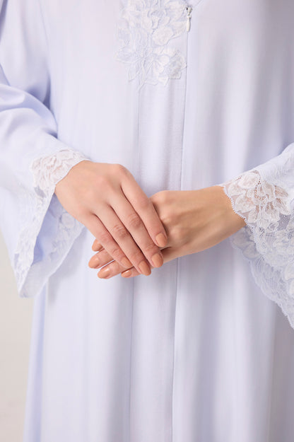 Astra Silky Rayon Dress Baby Blue