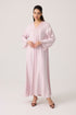 Astra Silky Rayon Dress Powder Powder Silk — Bocan Couture luxury nightwear