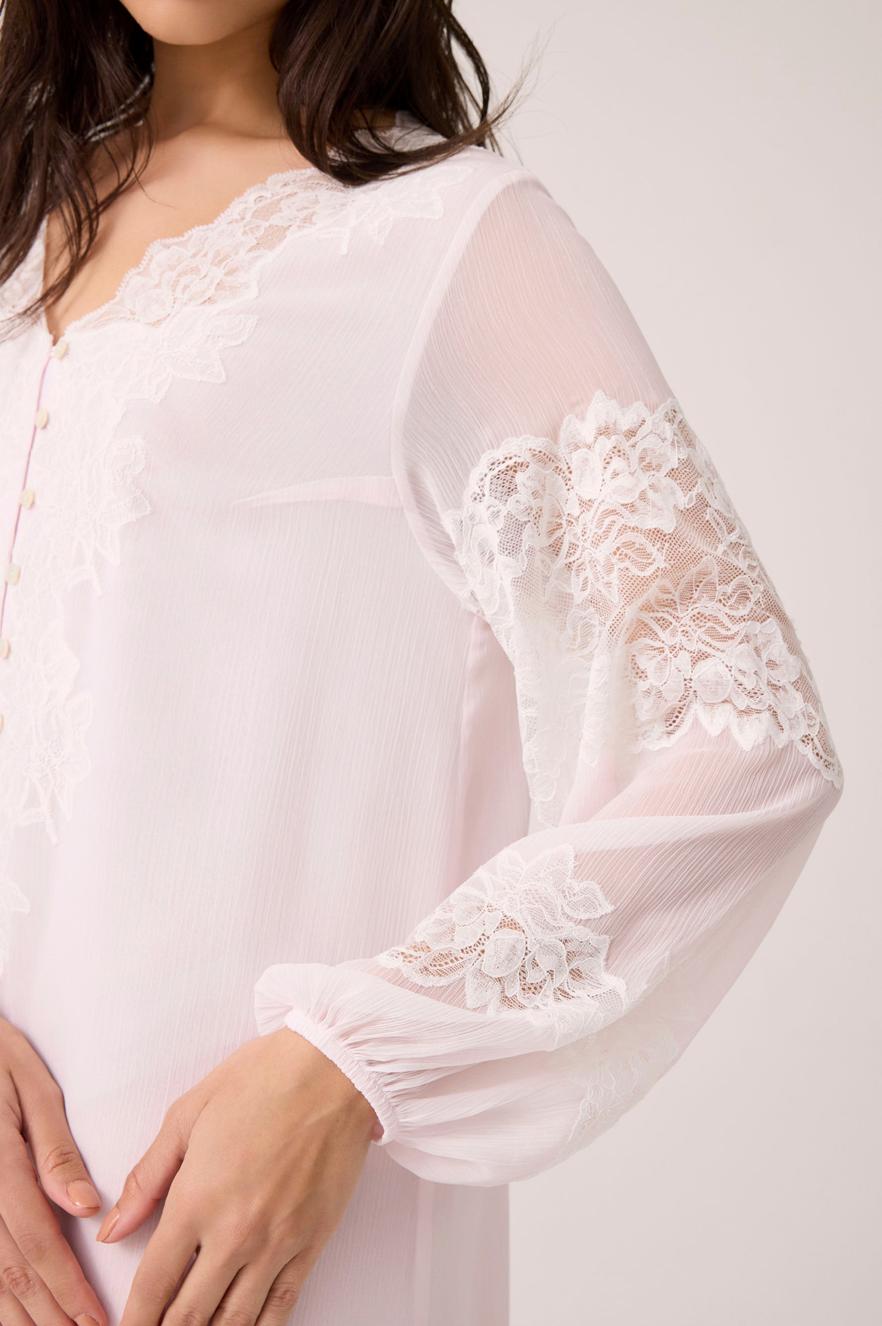 Flint Silky Chiffon Dress Baby Pink