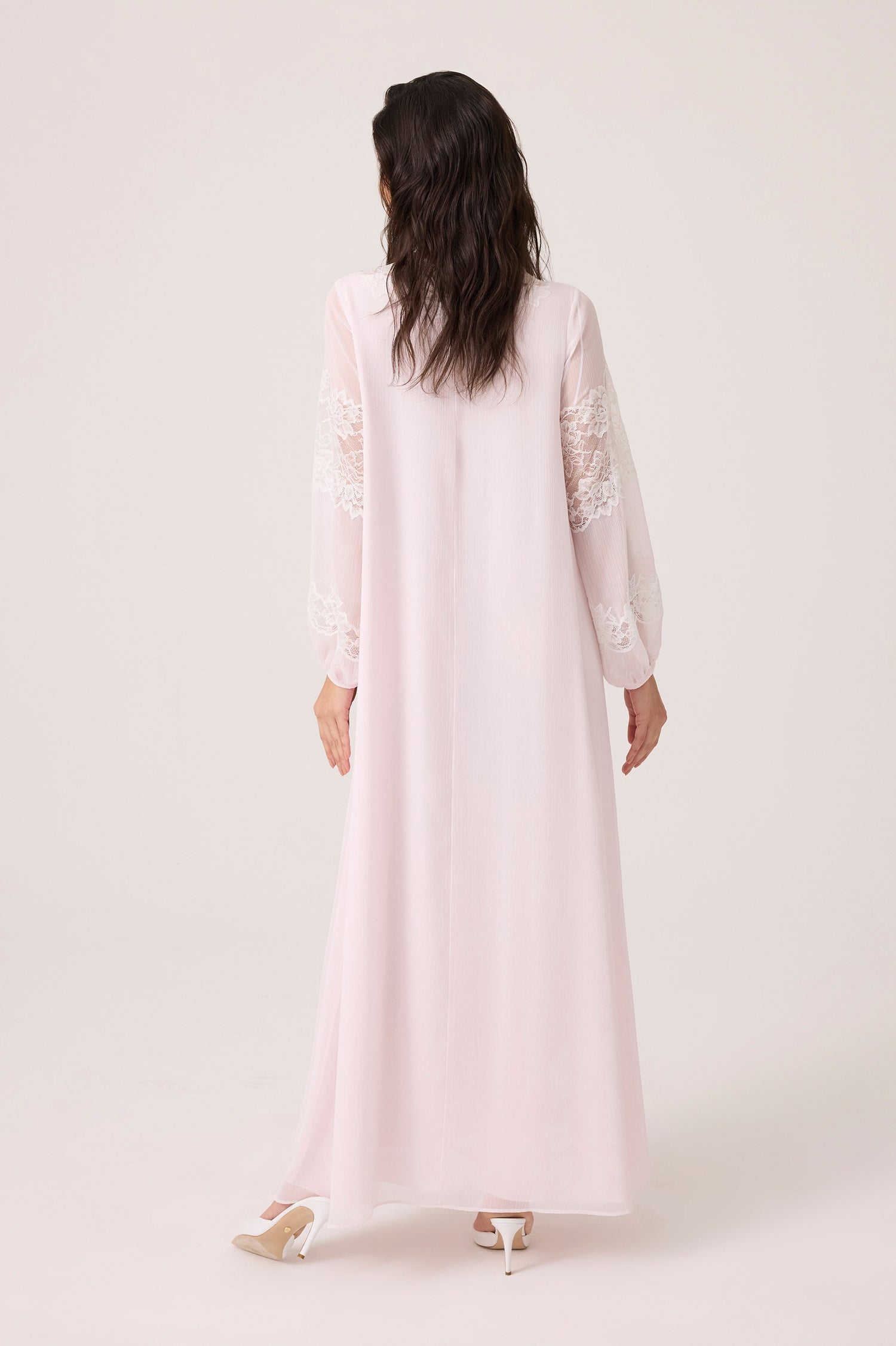 Flint Silky Chiffon Dress Baby Pink