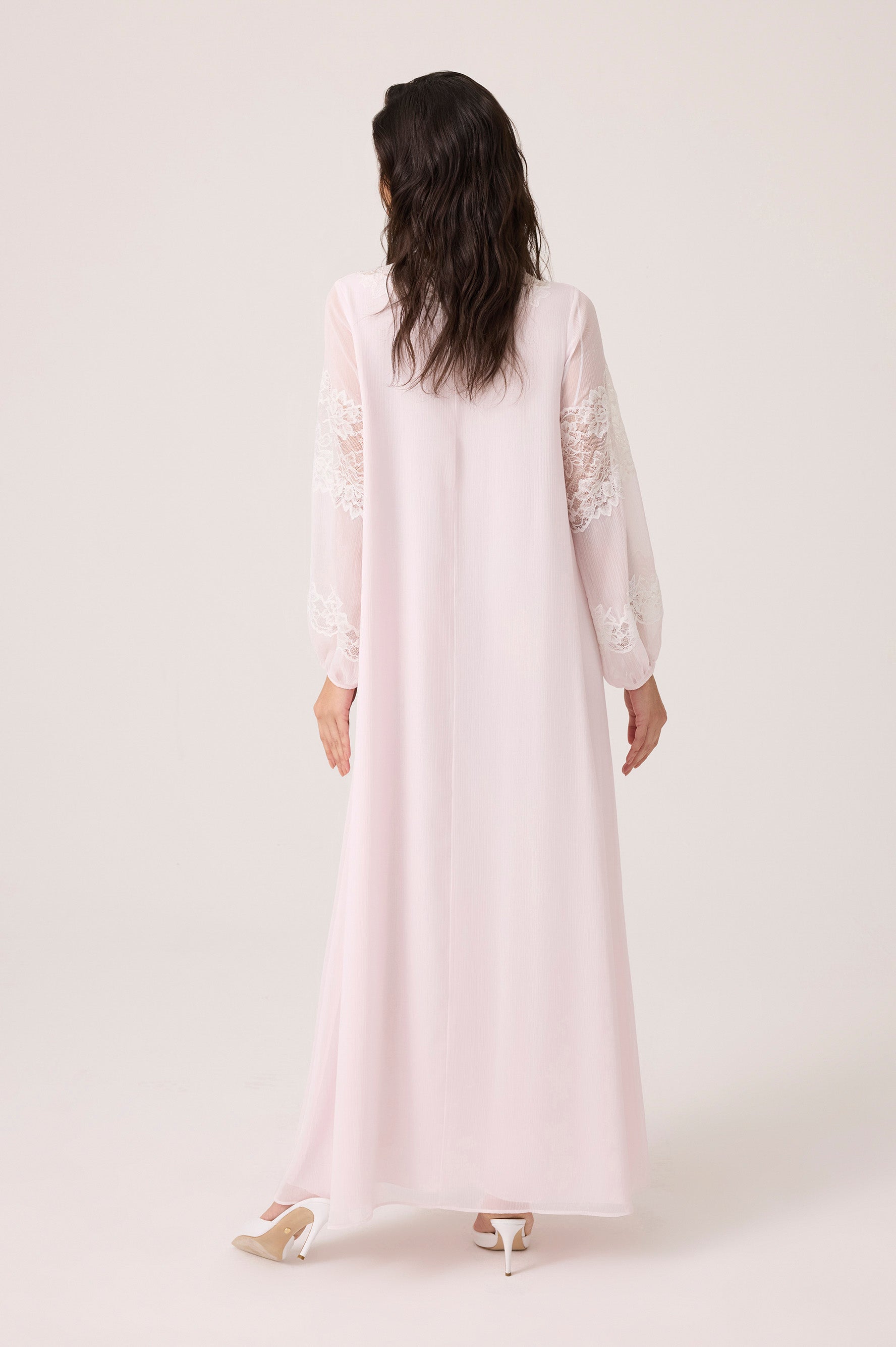 Flint Silky Chiffon Dress Baby Pink