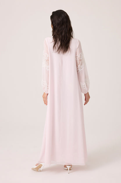 Flint Silky Chiffon Dress Baby Pink