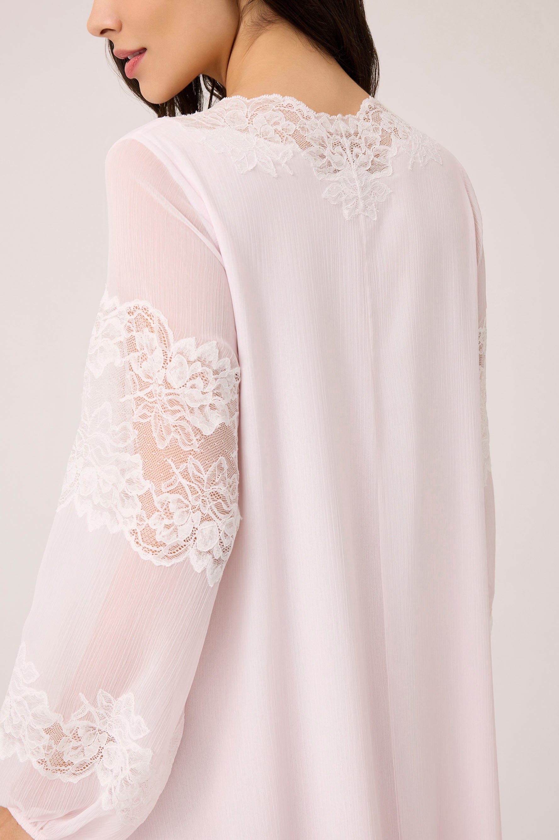 Flint Silky Chiffon Dress Baby Pink