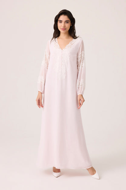 Flint Silky Chiffon Dress Baby Pink