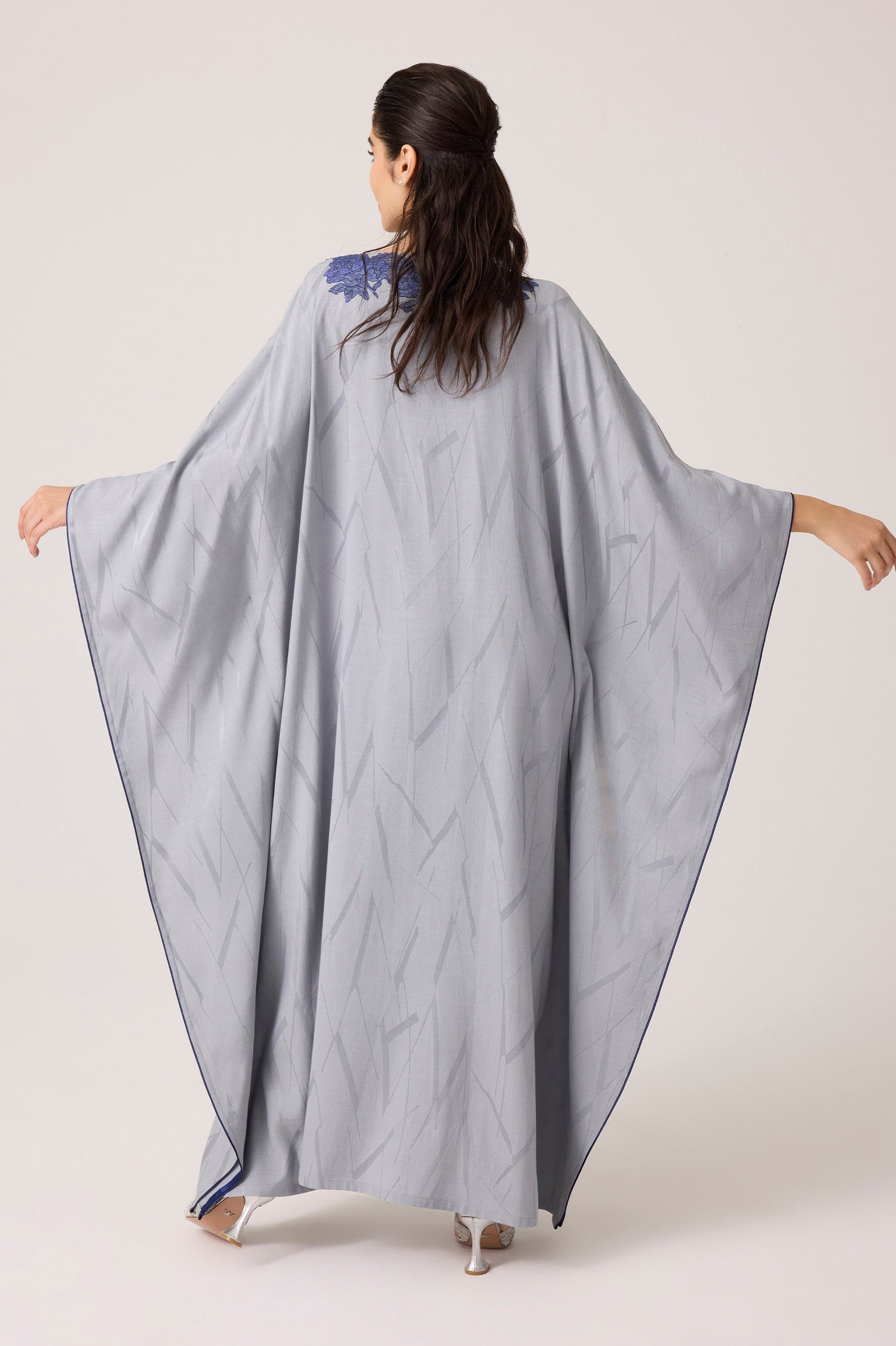 Ariana Silky Rayon Dress Grey