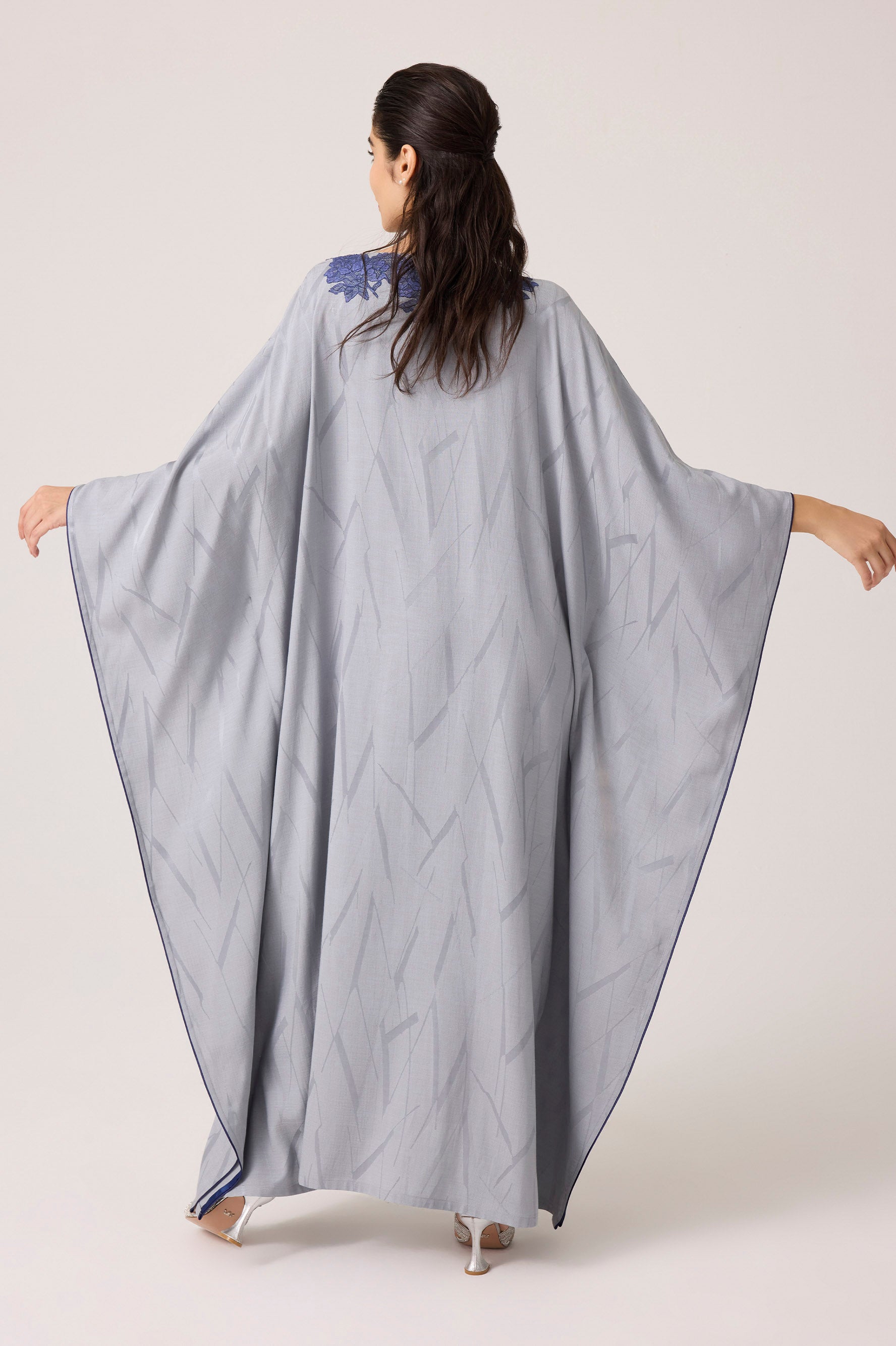 Ariana Silky Rayon Dress Grey