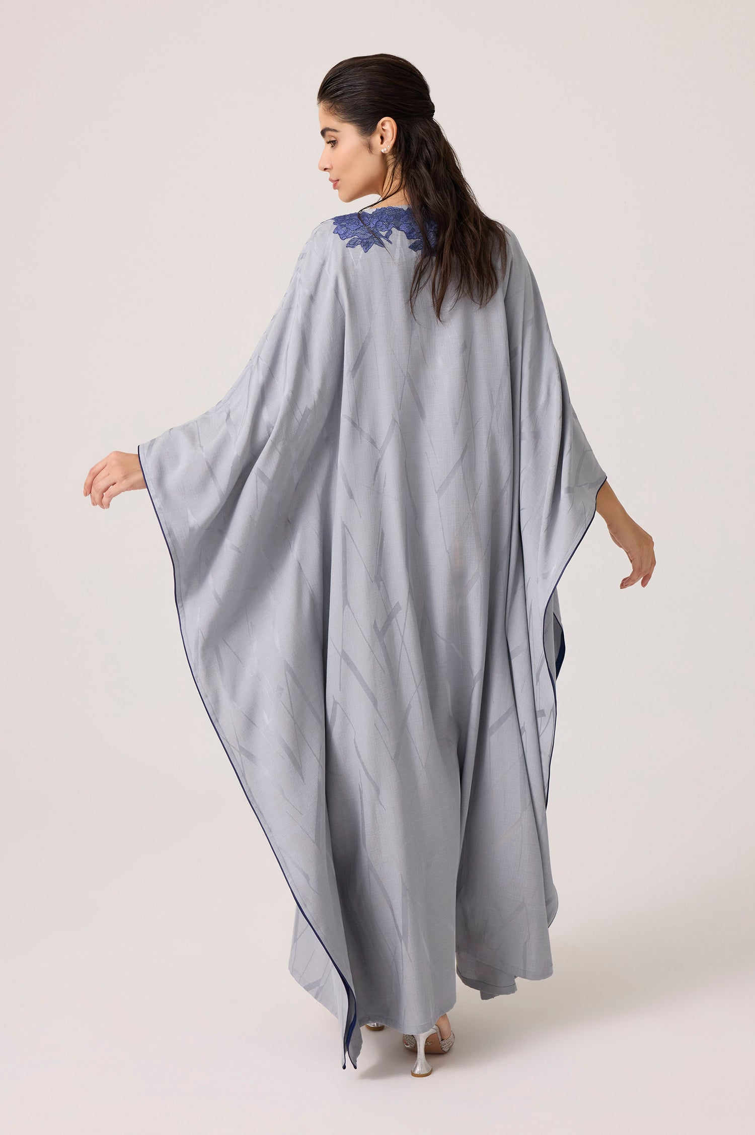 Ariana Silky Rayon Dress Grey