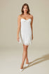 Talia Silky Nightgown White White Silk — Bocan Couture luxury nightwear
