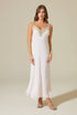 Darlene Silky Nightgown Light Pink Light Pink Silk — Bocan Couture luxury nightwear