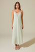 Darlene Silky Nightgown Sage Green Sage Green Silk — Bocan Couture luxury nightwear