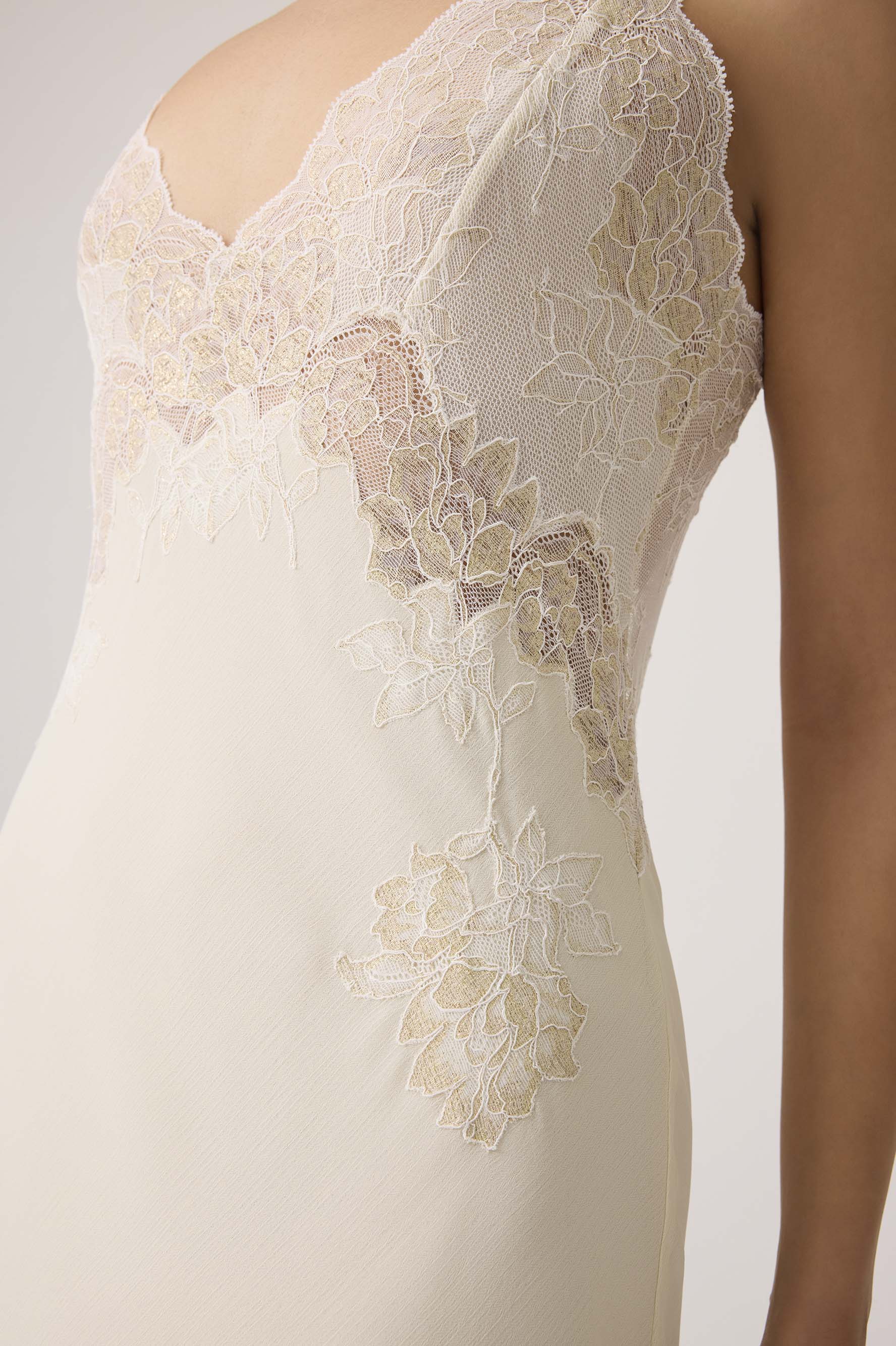 Malaika Silky Chiffon Robe Set Honey