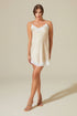 Jewel Silky Nightgown Beige Beige Silk — Bocan Couture luxury nightwear