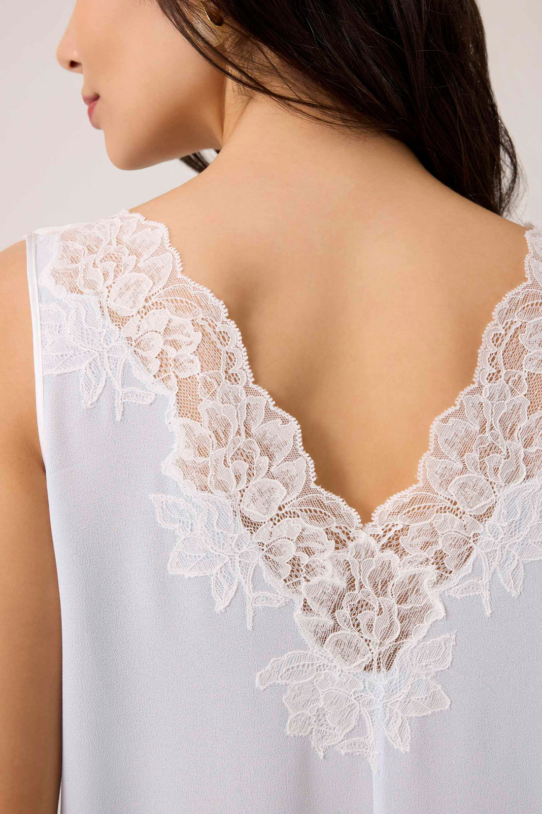 Irina Silky Chiffon Nightgown Baby Blue