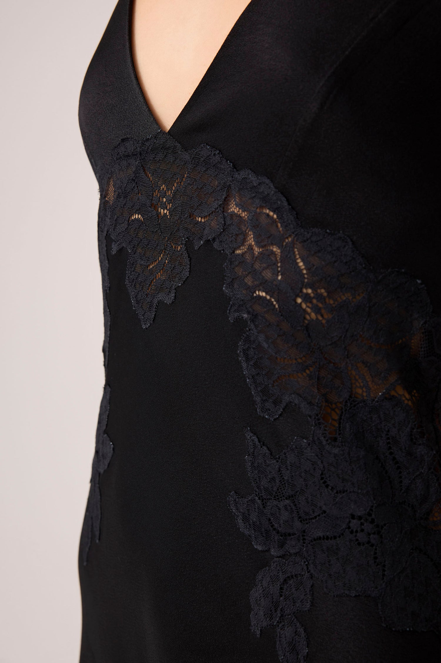 Beatrice Chiffon Cape Set Black