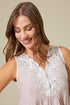 Anne Cotton Nightgown Powder Powder Cotton — Bocan Couture luxury nightwear