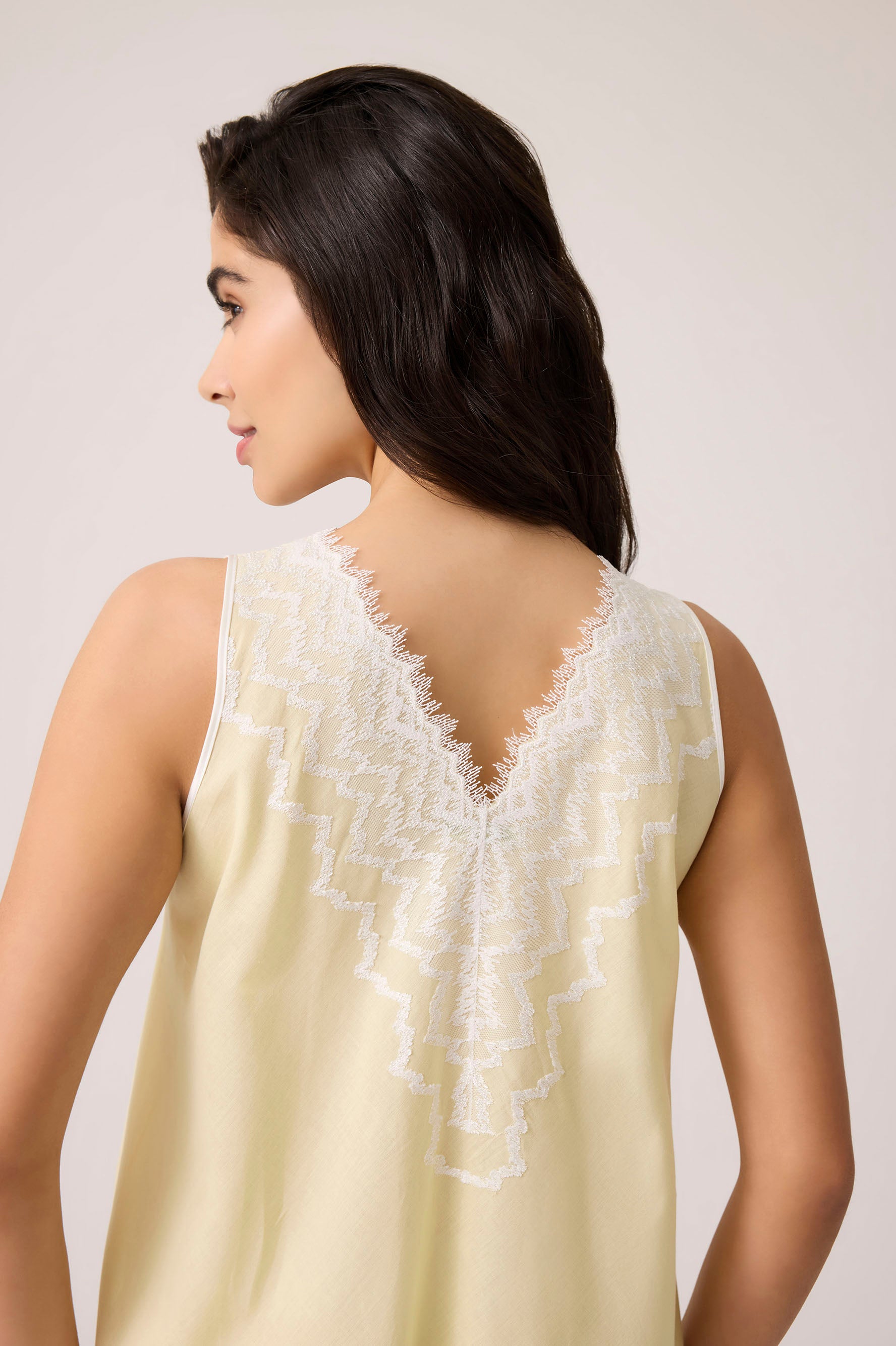 Yasmine Cotton Robe Set Yellow