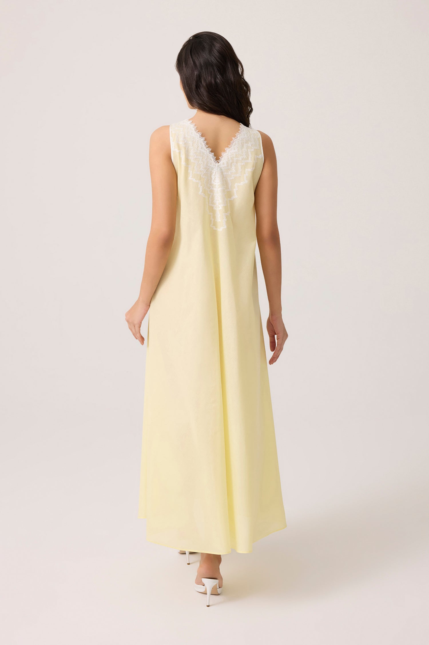 Yasmine Cotton Robe Set Yellow