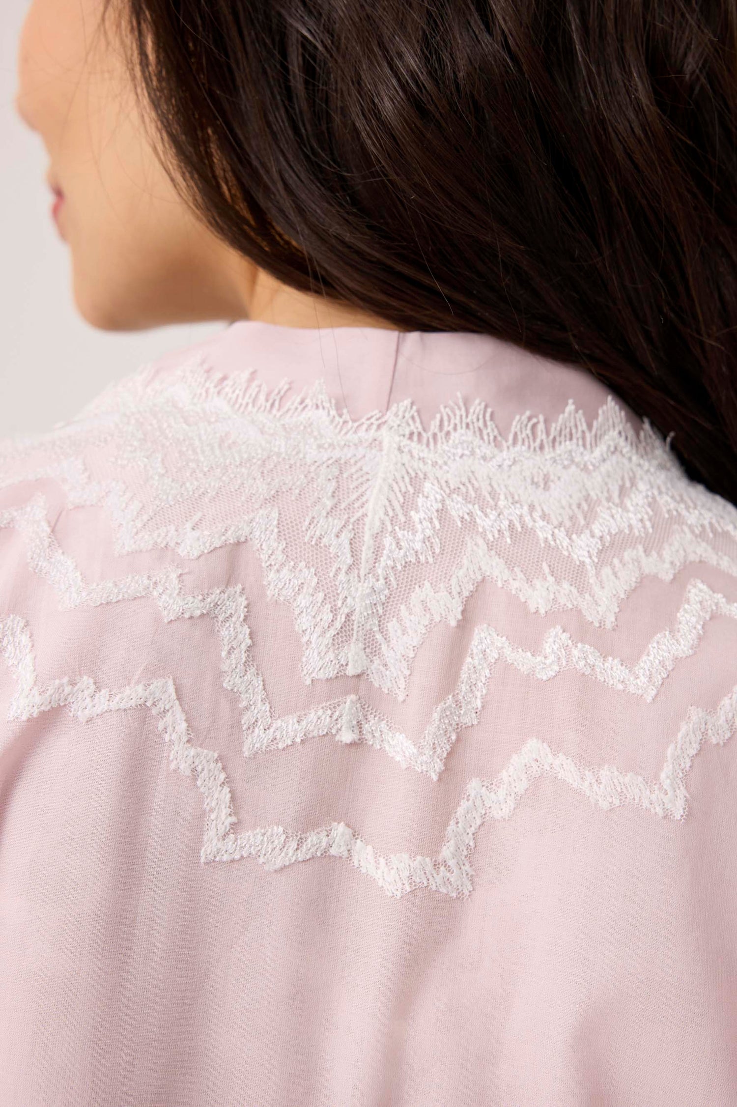 Yasmine Cotton Robe Set Powder