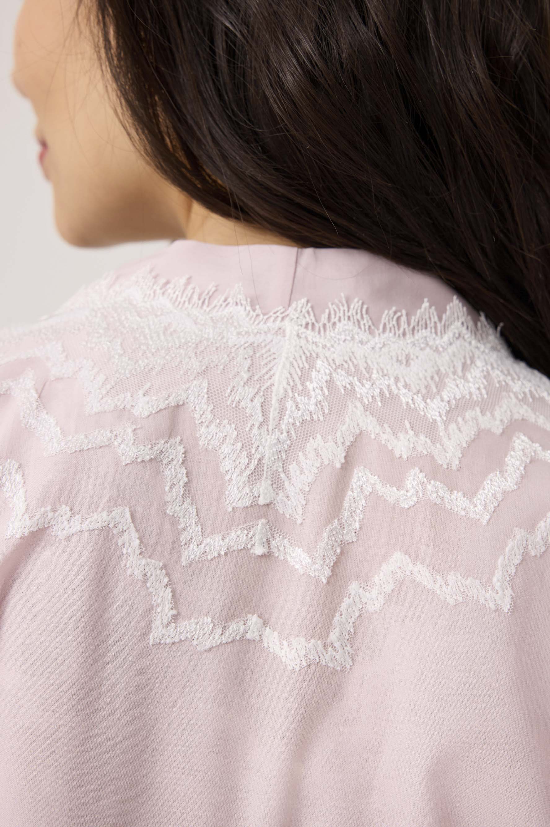 Yasmine Cotton Robe Set Powder