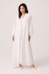 Yasmine Cotton Robe Set Off White Off White Cotton — Bocan Couture luxury nightwear