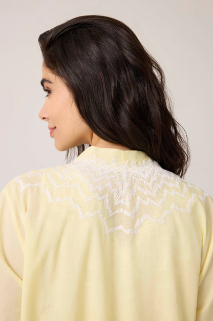 Yasmine Cotton Robe Set Yellow