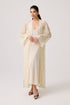 Lumi Silky Chiffon Robe Set Honey Honey Silk — Bocan Couture luxury nightwear