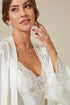 Vela Silky Robe Set  Off White Off White Silk — Bocan Couture luxury nightwear
