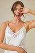 Georgia Silky Cami and Short Set Off White Off White Silk — Bocan Couture luxury nightwear