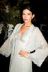 Lois Silky Chiffon Robe Set Sage Green Sage Green Silk — Bocan Couture luxury nightwear