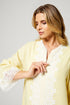 Luxury yellow linen dress by Bocan Couture