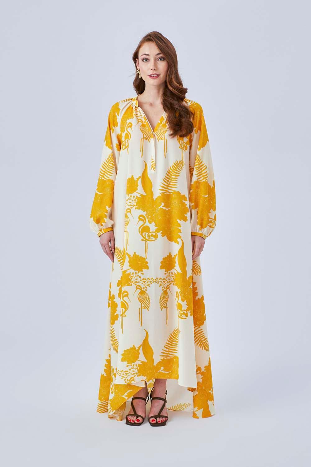 Long sleeve rayon maxi dress sale