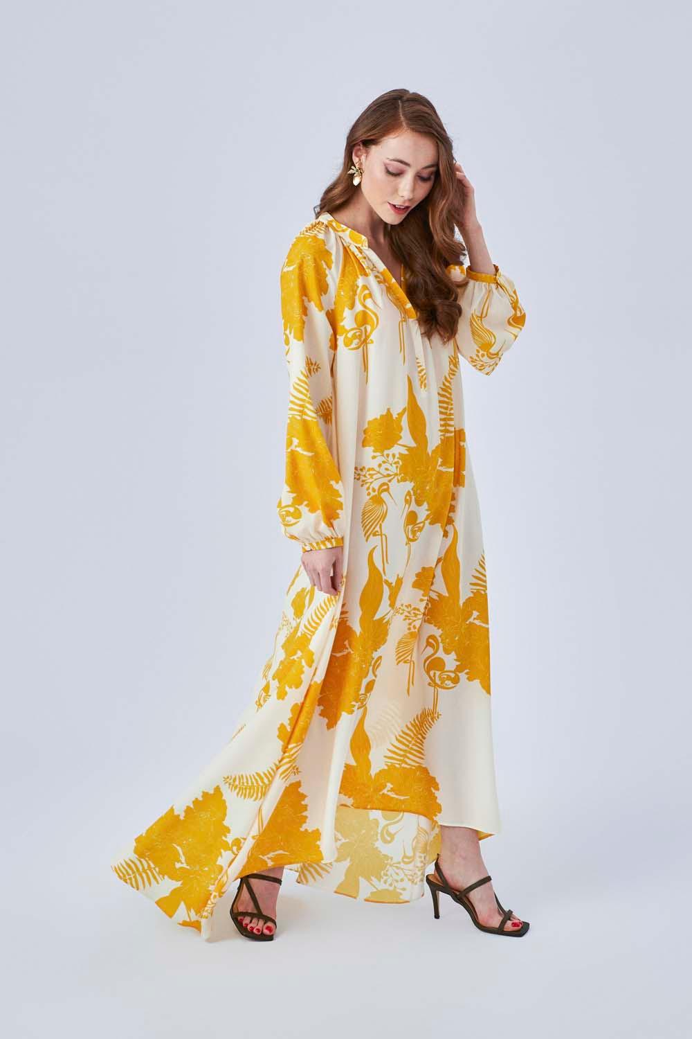 Long rayon 2025 maxi dress