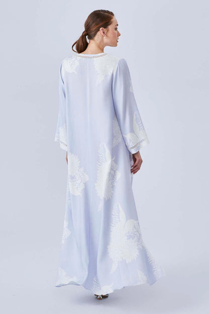 Firuzeh - Long Rayon Dress - Baby Blue - Bocan