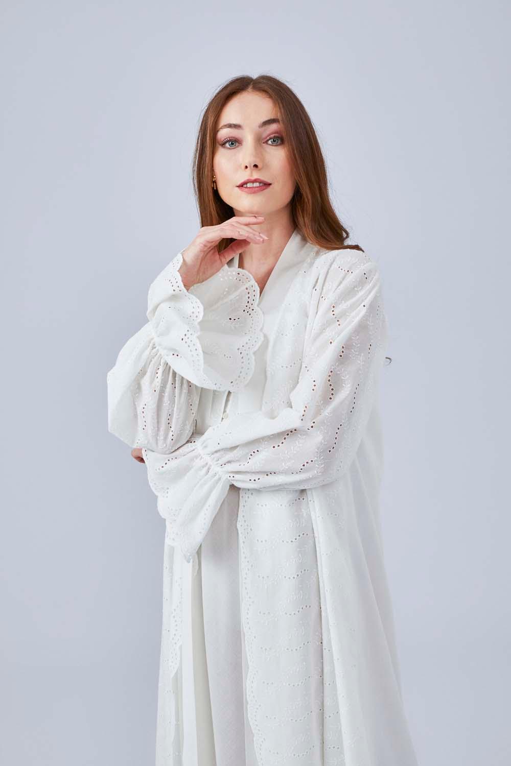 Long cotton nightgown hot sale and robe sets