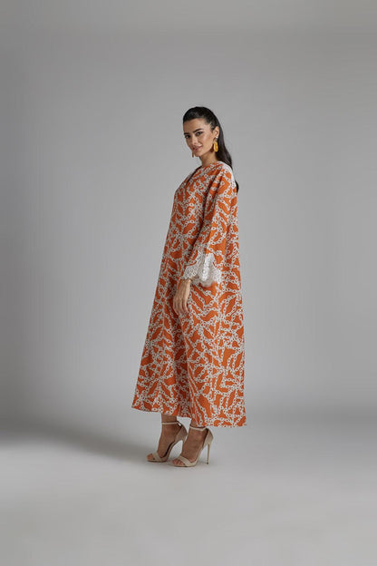 Linen Dress Printed - Maia - Bocan