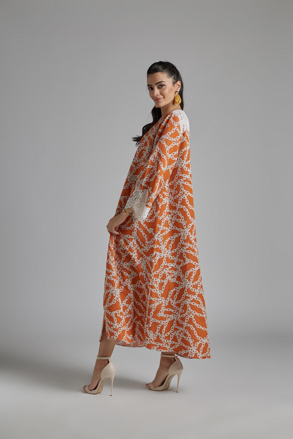 Linen Dress Printed - Maia - Bocan