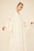 Lois - Long Silk Chiffon Robe Set - Honey - Bocan