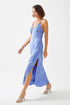 Mauve Long Rayon Trimmed Slip Dress - Lilac - Bocan