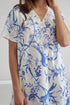 Poplin Dress Blue Printed - Nicaea - Bocan