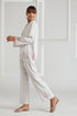 Rayon Pyjama Set - Light Grey- Petite Rose - Bocan